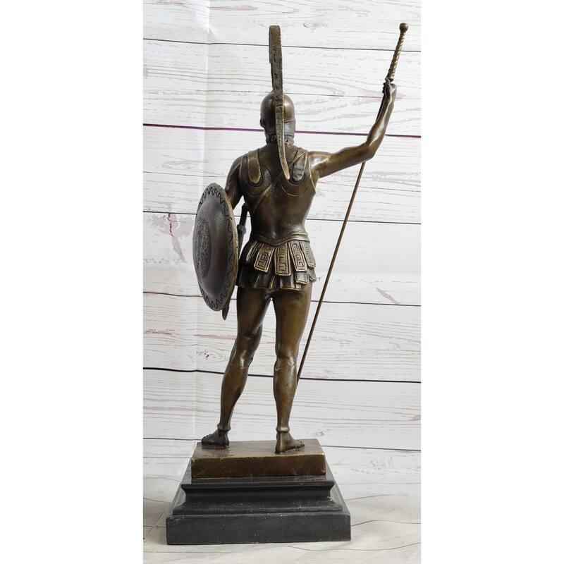 Greek Hero Achilles Warrior Bronze Sculpture Statue By Johannes Gotz