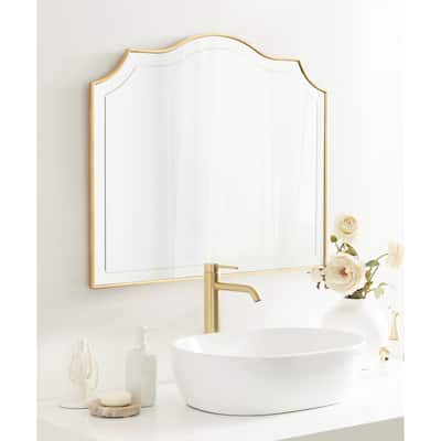 Kate and Laurel Hollyn Arched Wall Mirror - 32x28