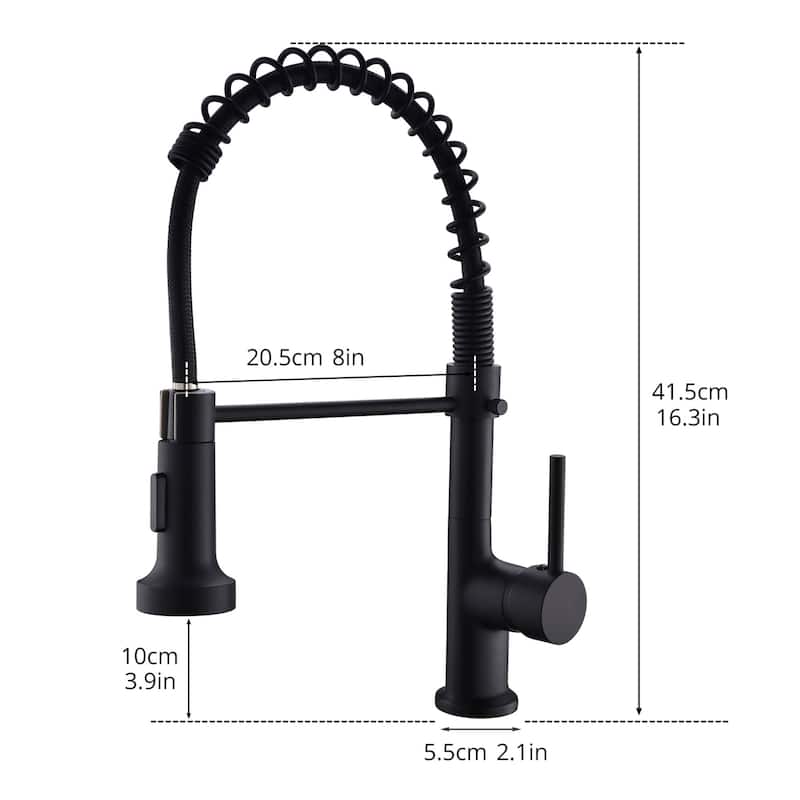 Commercial Kitchen Sink Faucet With Pull Down Sprayer Kitchen Faucets Single Handle Spring High Arc Mixer Faucets With Valve