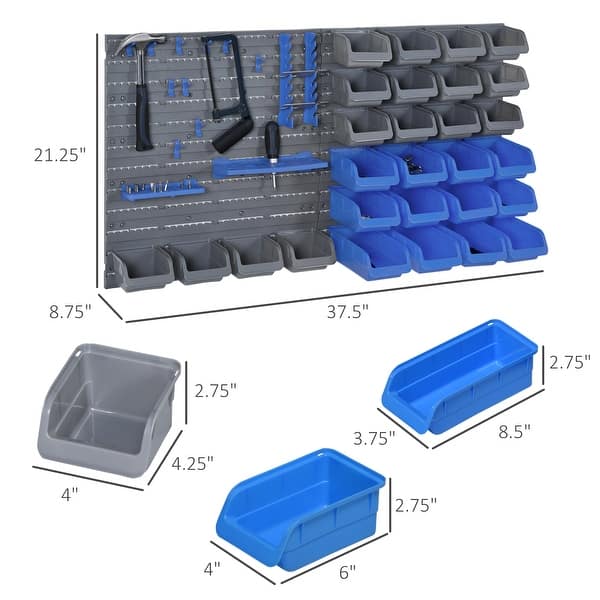 Ultimate Metal Pegboard Garage Wall Organizer Tool Storage