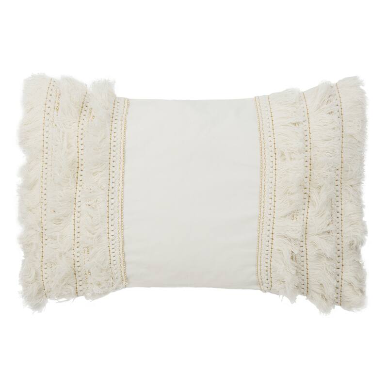 SAFAVIEH Ilmi Boho Fringe Decorative Accent Throw Pillow