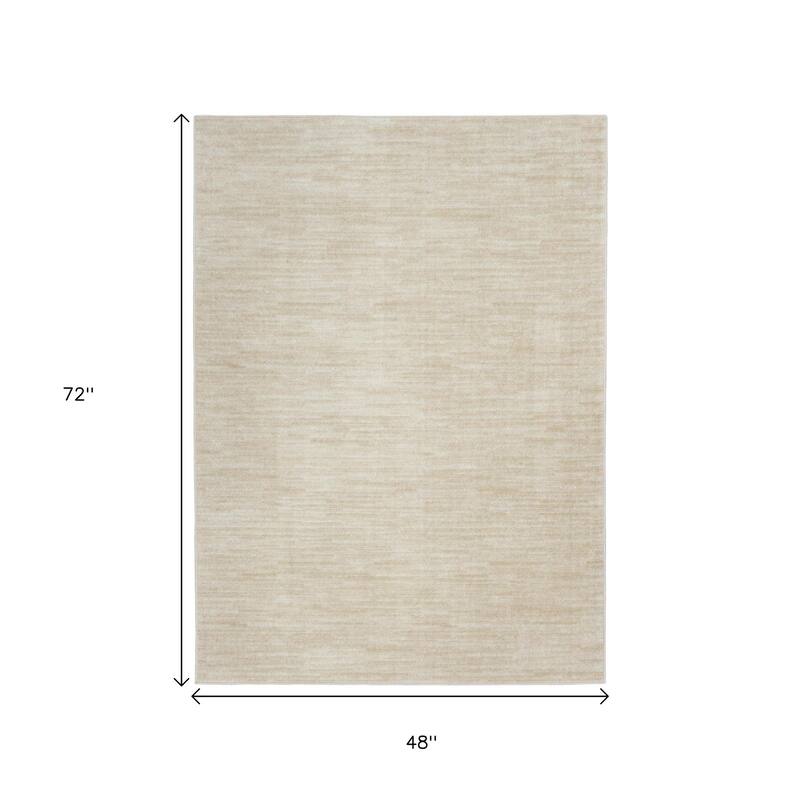 HomeRoots Contemporary Rectangle Outdoor Rug - 4' X 6'