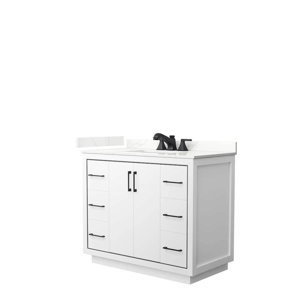 Icon 42-inch Single Vanity, Quartz Top