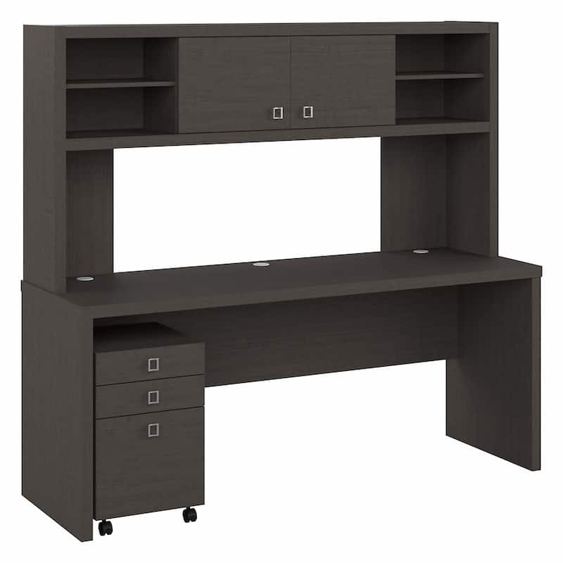 Echo 72W Computer Desk with Hutch & Drawers by Bush Business Furniture