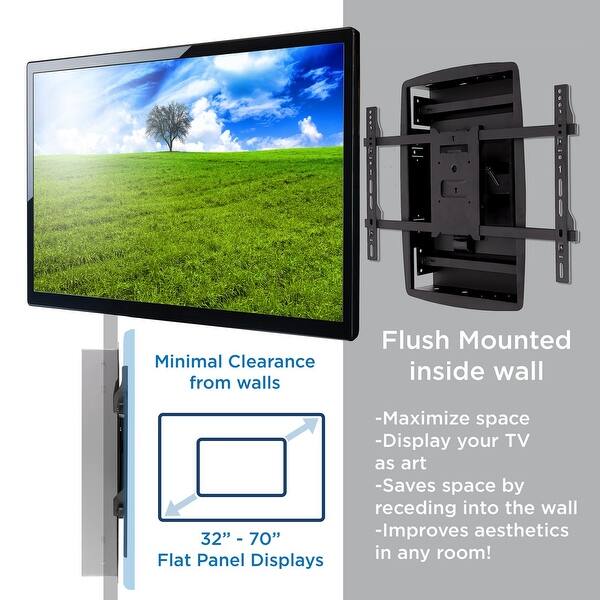 Shop Mount It Recessed Tv Wall Mount Articulating Full Motion In