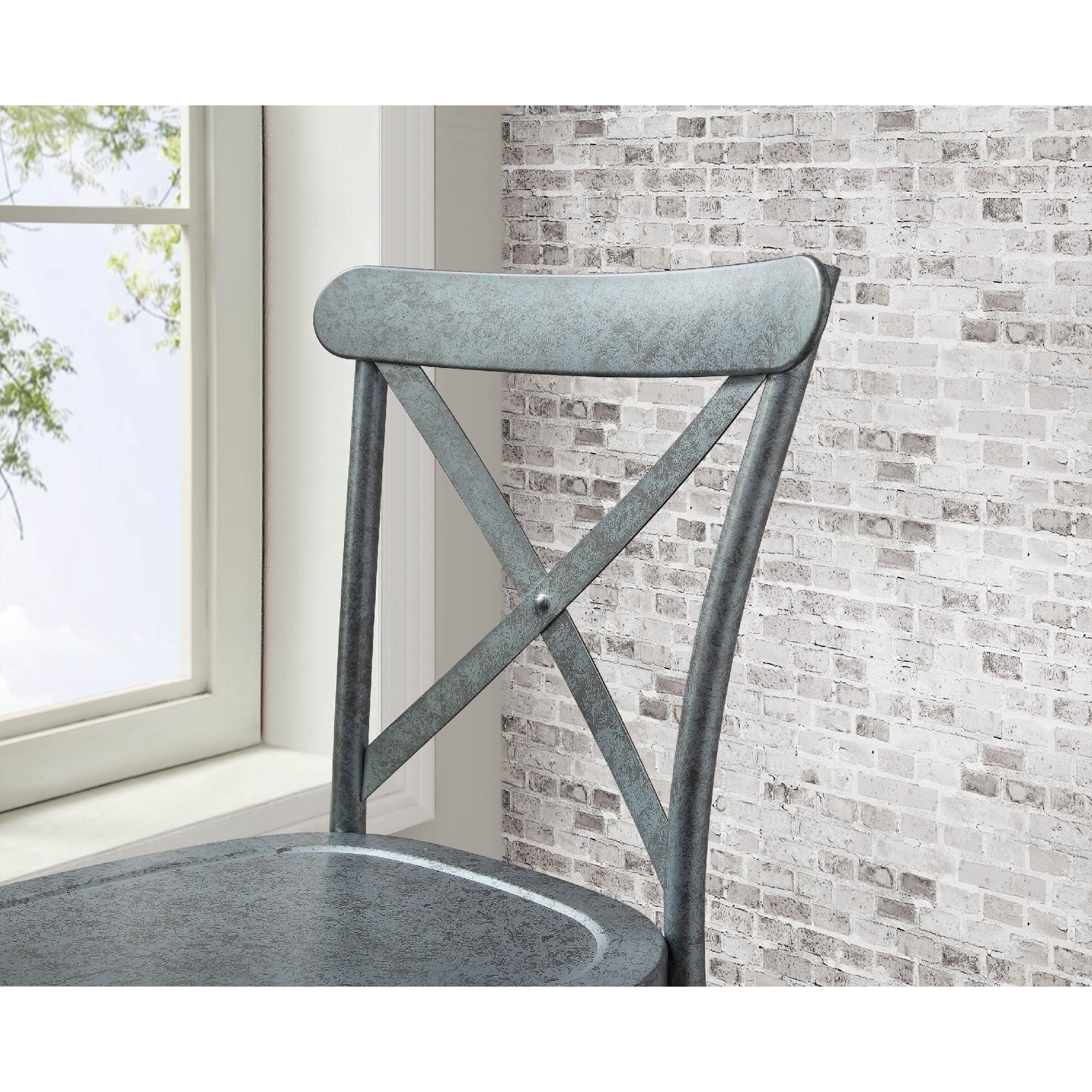 Collin Distressed Dining Chair Set of 2 Multiple Finishes Bed