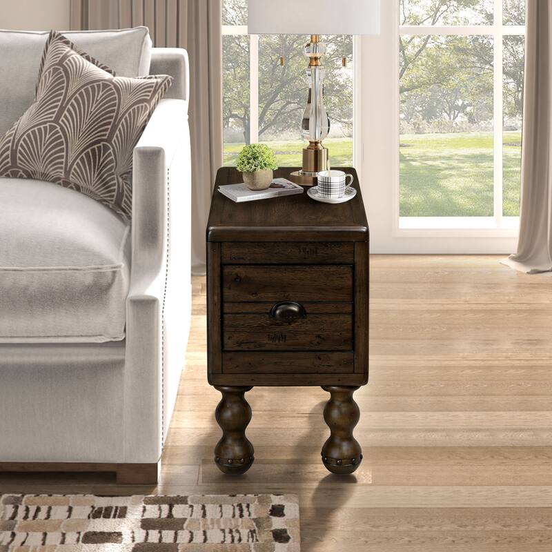 Vintage Side Table - Espresso