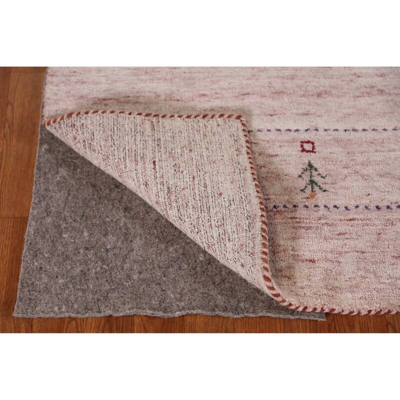 Hand Knotted Oriental 100% Wool Carpet Tribal Animal Pictorial Multi-Colored Gabbeh Area Rug - 11' 5'' X 8' 8''