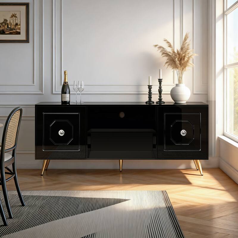 Modern Console TV Stand with Storage - 67"×25.6"