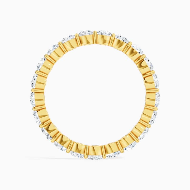 Auriya 14k Gold Round Lab Grown Diamond Eternity Band 2.00 - 7.00 ct. tw. (F-G, VS)