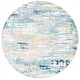 preview thumbnail 25 of 31, SAFAVIEH Skyler Coralee Modern Abstract Rug 8' Round - Teal/Gold - Round