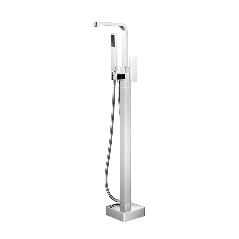 Topcraft Floor Mounted Bathtub Filler with Handheld Showerhead