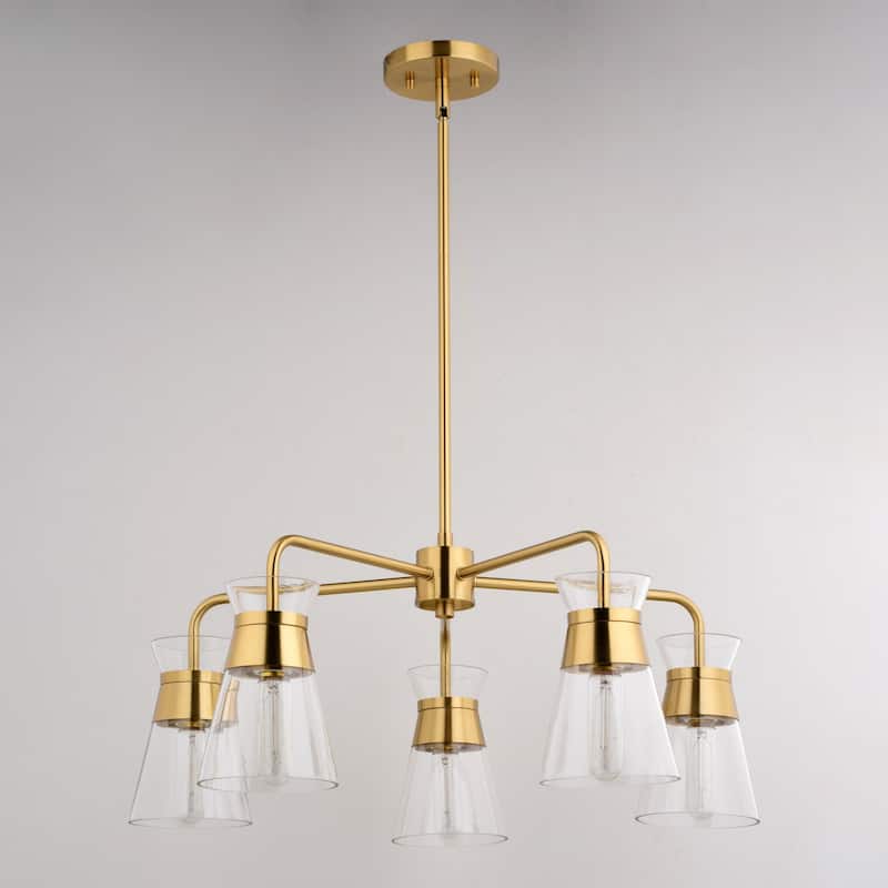 Vaxcel Lighting H0294 5 Light 27" Wide Chandelier