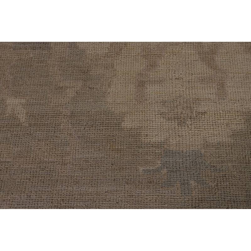 Oushak Oriental Large Area Rug Hand-Knotted Vegetable Dye Wool Carpet - 10'2"x 13'10"