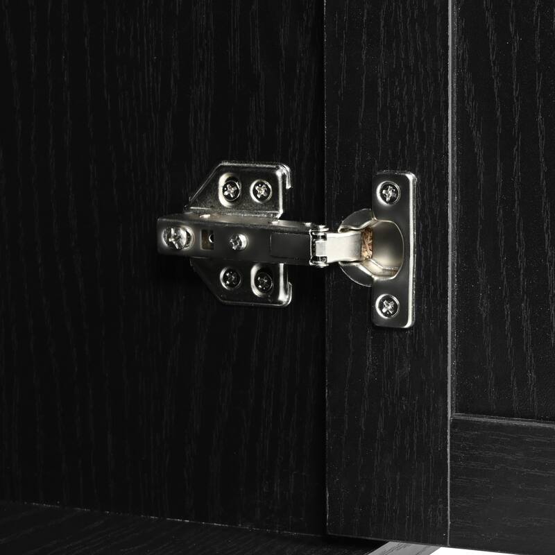 53.5'' Particle Board Farmhouse Kitchen Island with Power Outlet, Drop Leaf, Spice Rack and Drawers - 53.5'' x 28.75'' x 36.5''