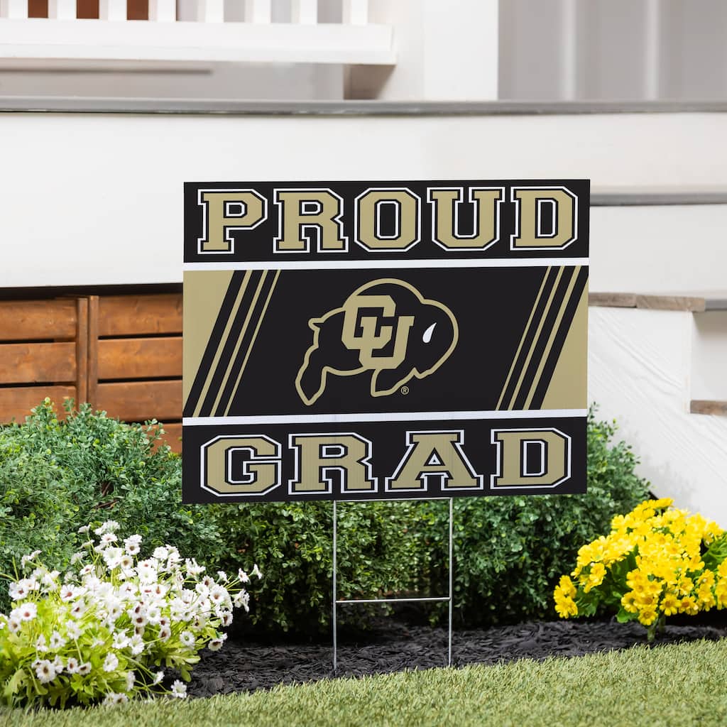 University of Colorado 24" x 18" Graduation Coroplast Outdoor Yard Sign