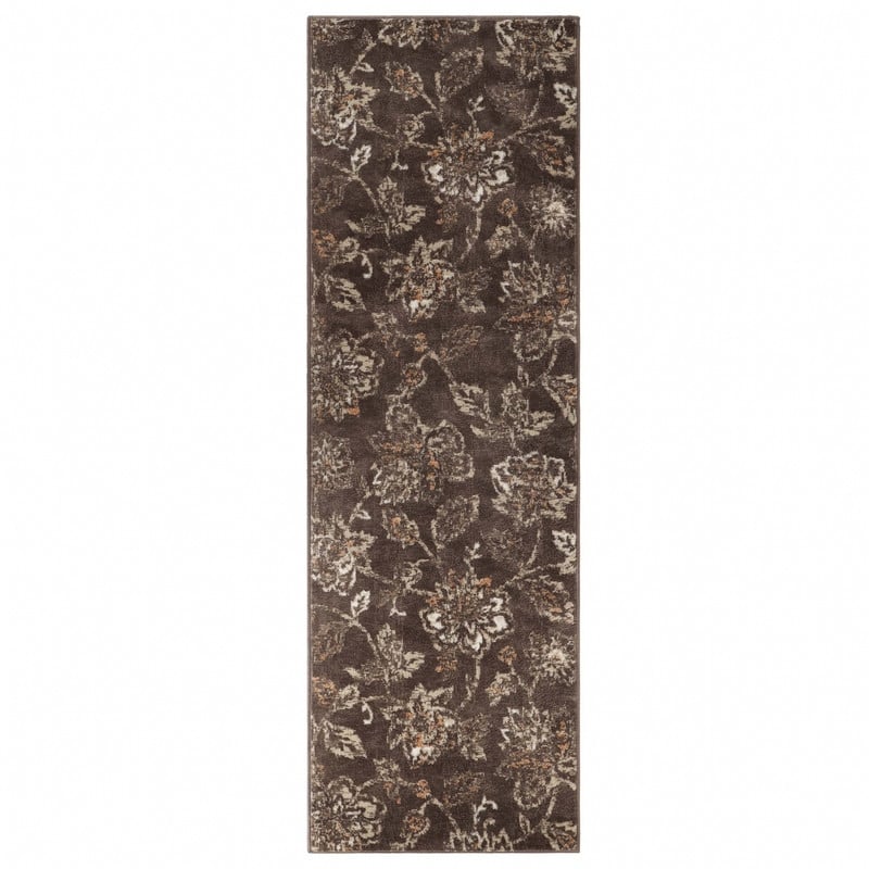 Superior Jacobean Modern Farmhouse Floral Indoor Runner or Area Rug