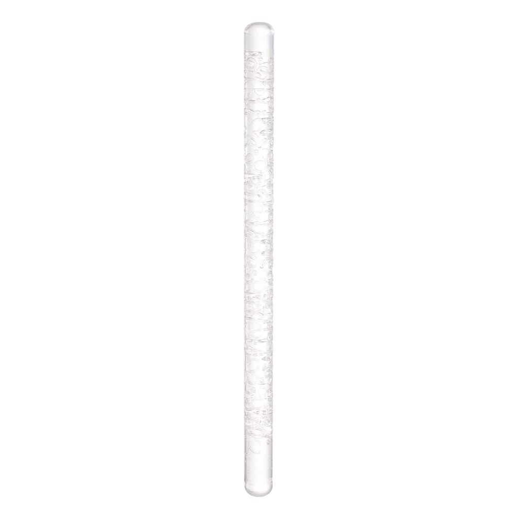 Acrylic Embossed Rolling Pin 16cm x 1cm Petal Pattern - Transparent