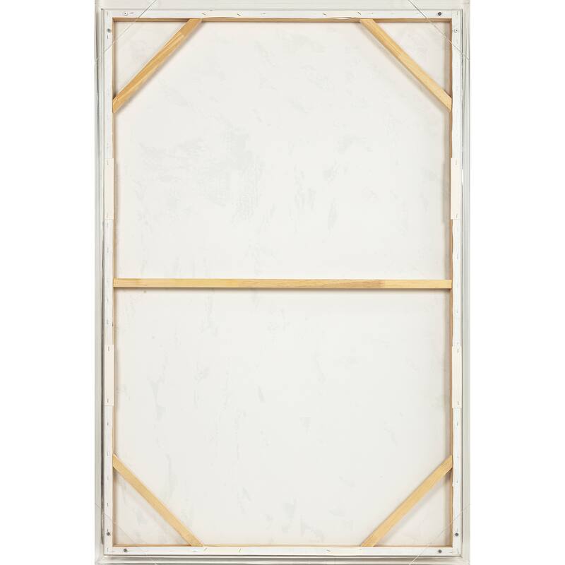 Canvas Wall Art Wood Frame Abstract Textured Tall Design - 60" Multi