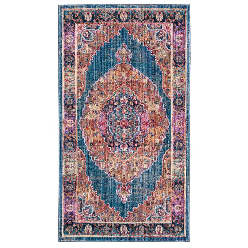 SAFAVIEH Nirvana Lurline Modern Oriental Polyester Rug