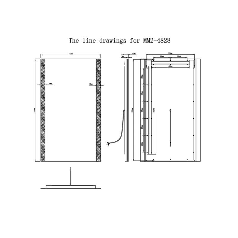 Modern Mirrors Carina Lighted Bathroom Vanity Mirror IP44 Wall Mirrors