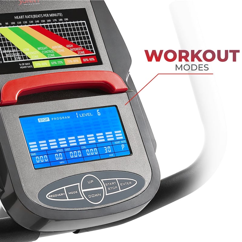 Sunny Health & Fitness Premium Magnetic Smart Recumbent Bike Exclusive SunnyFit® App
