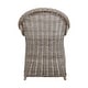 preview thumbnail 4 of 5, Natural Rattan Handwoven Wicker Armchair With Cushion by East at Main