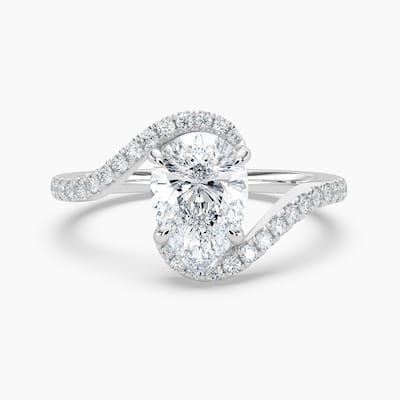 Auriya 14k Gold Pear-shaped Lab Grown Diamond Bypass Engagement Ring 1.00 to 5.00 ct. tw. (F-G, VS)