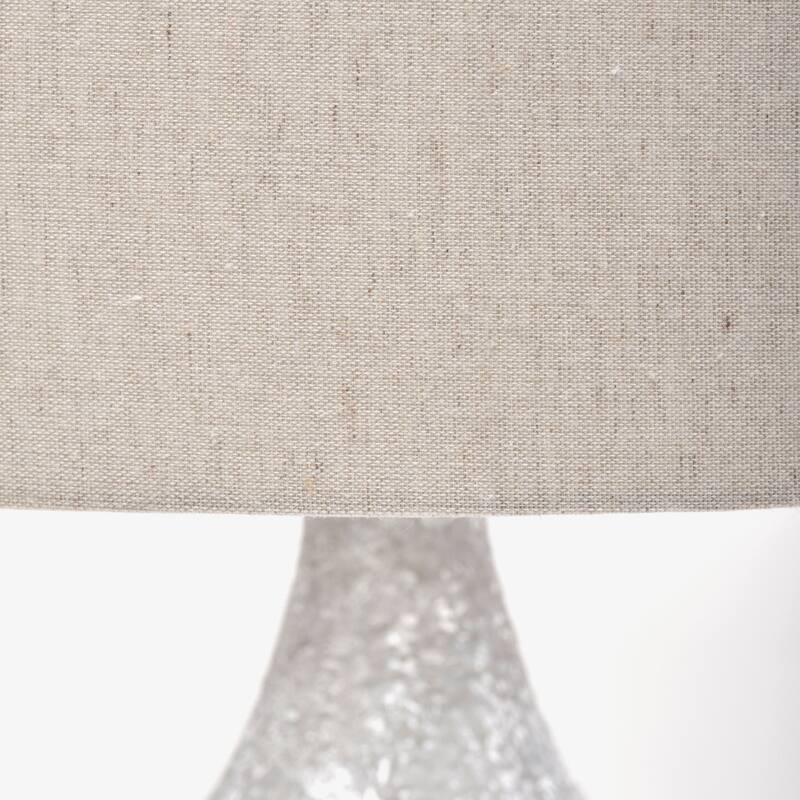Grey Concrete Rustic Lamp Base with Slip UNO Fitter Large Size 3 Way Switch - 18” x 18” x 30.5” (D x W x H)