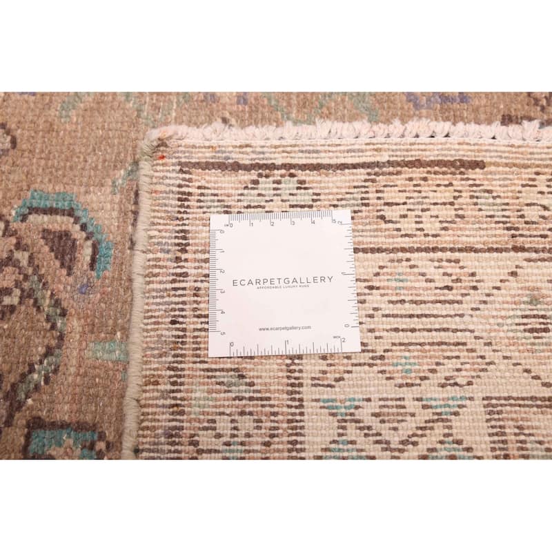 ECARPETGALLERY Hand-knotted Antalya Vintage Brown Wool Rug - 4'4 x 11'1