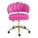 preview thumbnail 114 of 118, Velvet Home Office Desk Chair, Height Adjustable Task Chair, Armless Single Chair with Wheels, 360° Swivel Vanity Chair - N/A