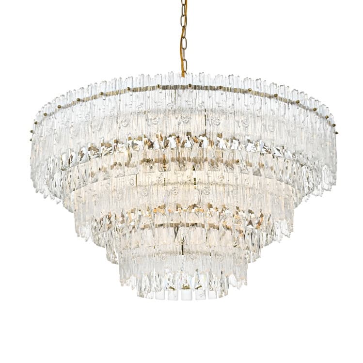 Elegant Lighting 1780D31 Emilia 10 Light 31" Wide Crystal Pendant
