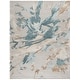 preview thumbnail 27 of 28, SAFAVIEH Handmade Fifth Avenue Nahoko Mid-Century Modern Wool Rug 8' x 10' - Beige/Teal - Rectangle