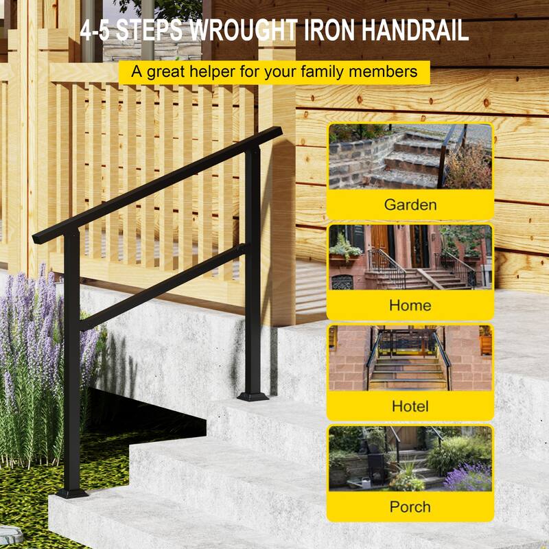 Premium Aluminum Handrail for Step Indoor Outdoor Three Size Available