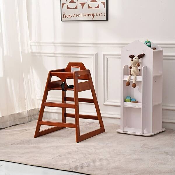 slide 2 of 31, Wooden Feeding Baby Booster Chair