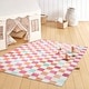 preview thumbnail 2 of 24, TOWN & COUNTRY PLAY Niko Checkmate Kids Plush Washable Area Rug