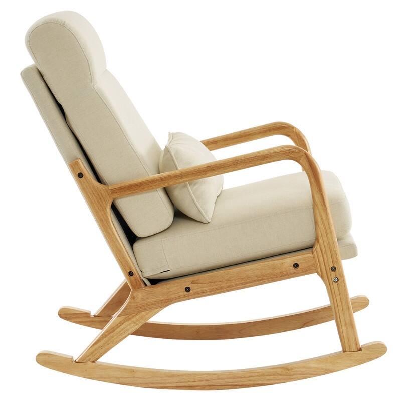 39.37'' W High-Back Dual-Use Upholstered Rocking Chair/Accent Chair