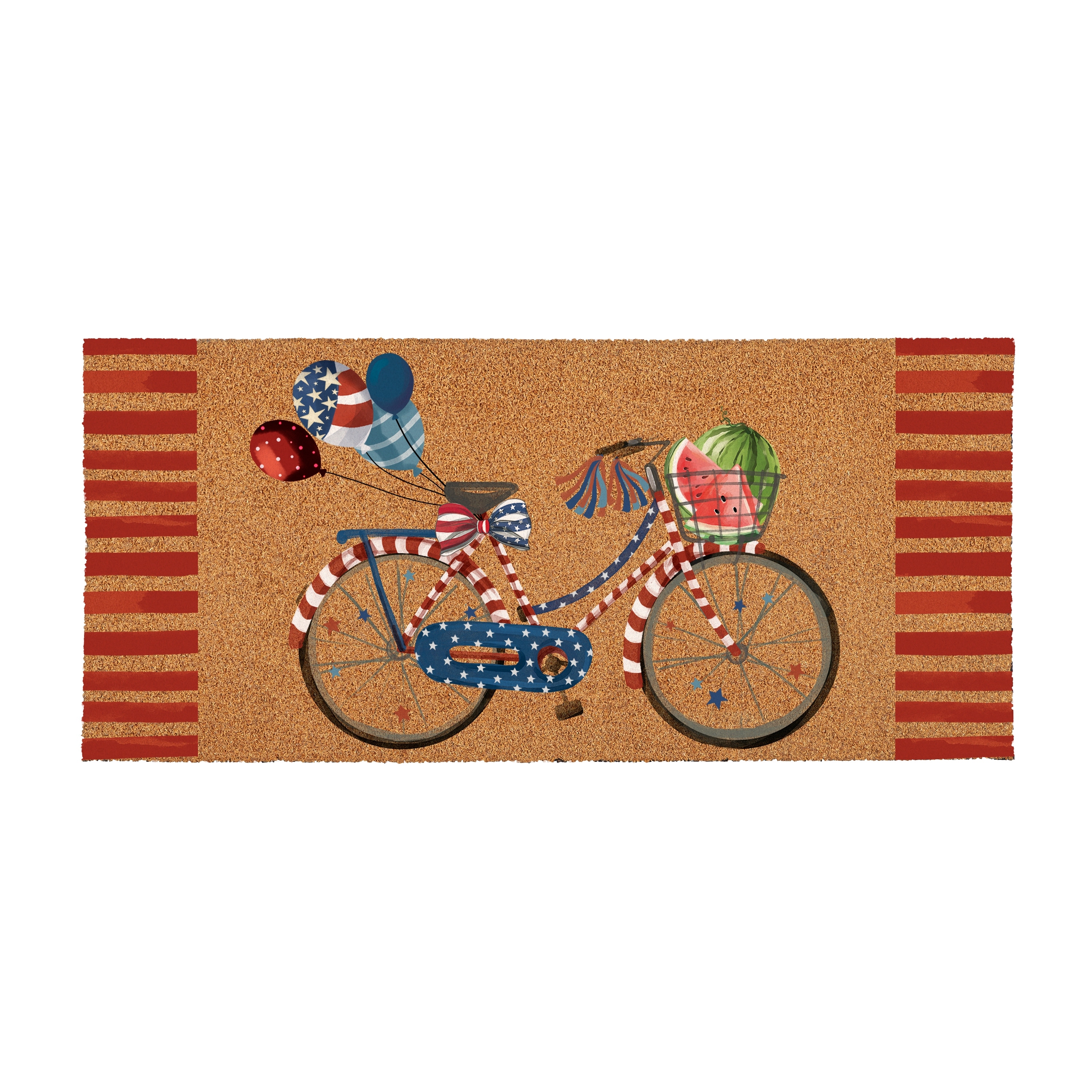 American Classic Bicycle Flocked Coir Sassafras Switch Mat 22"x10" - 22" x 10"