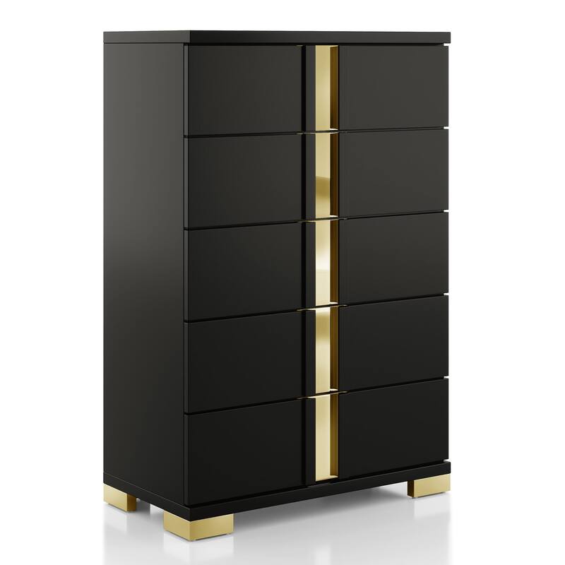 Furniture of America Halifax Modern Wood 5-Drawer Chest