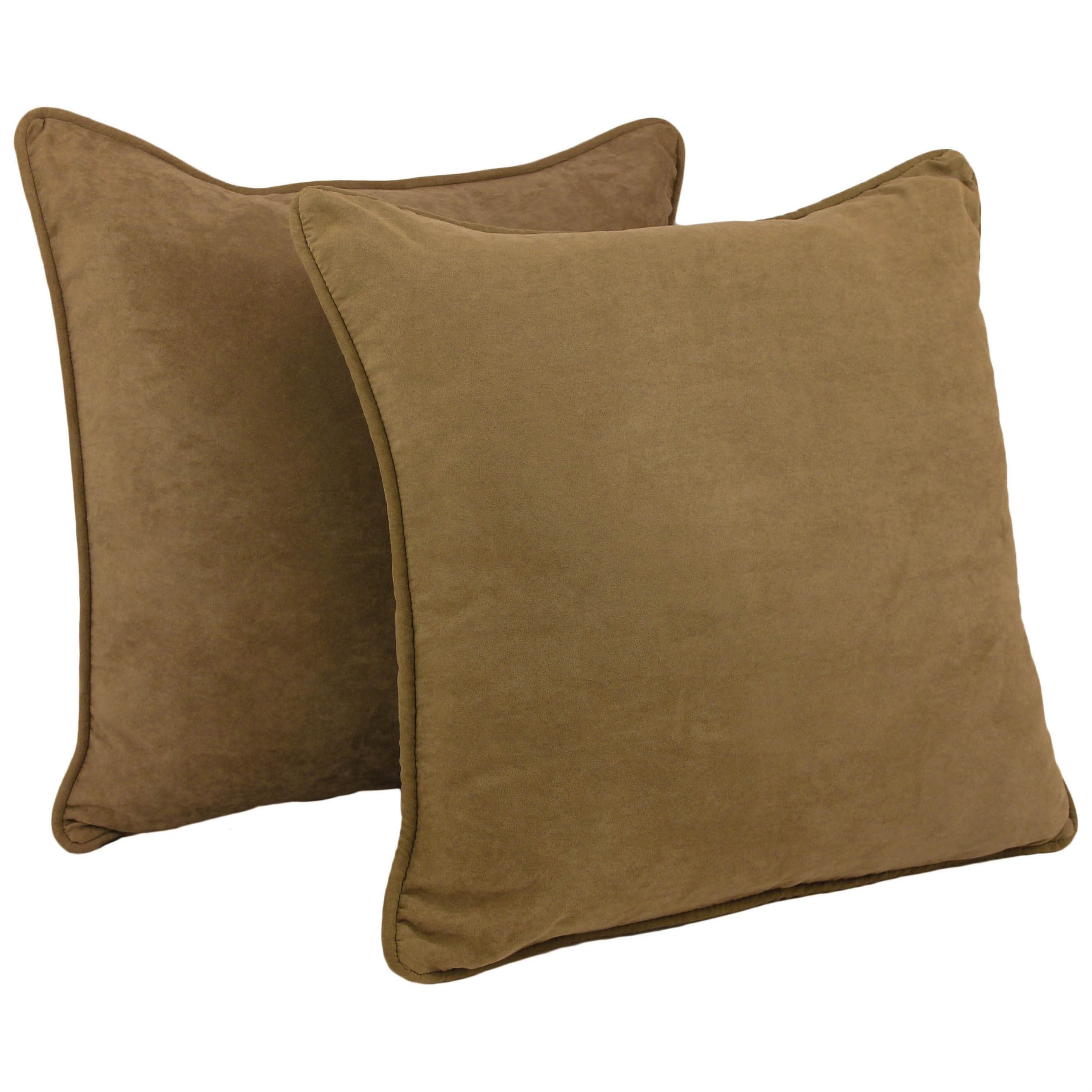 Blazing Needles 25-in. Square Microsuede Throw Pillows (Set - Picture 62 of 89
