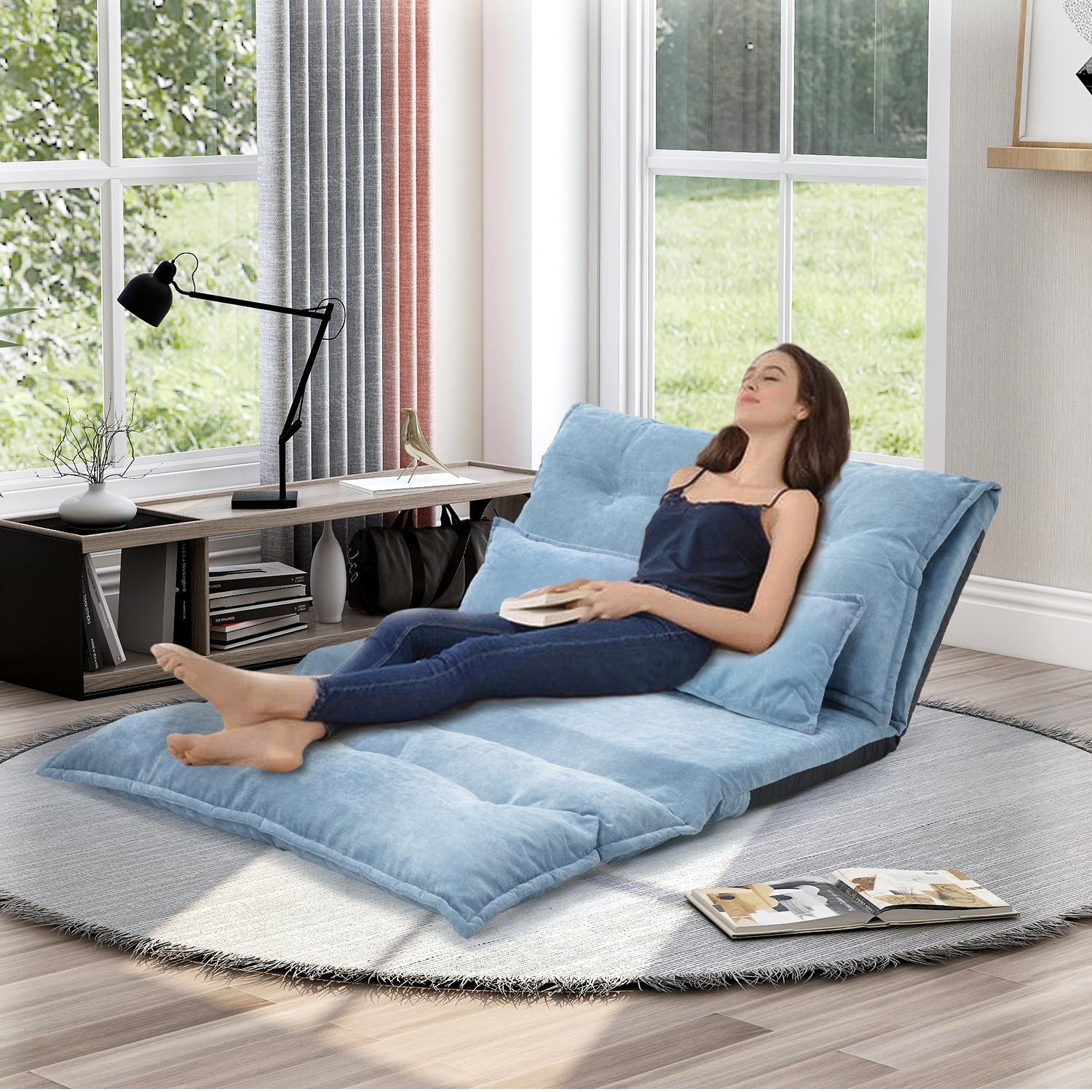 Folding online loveseat bed