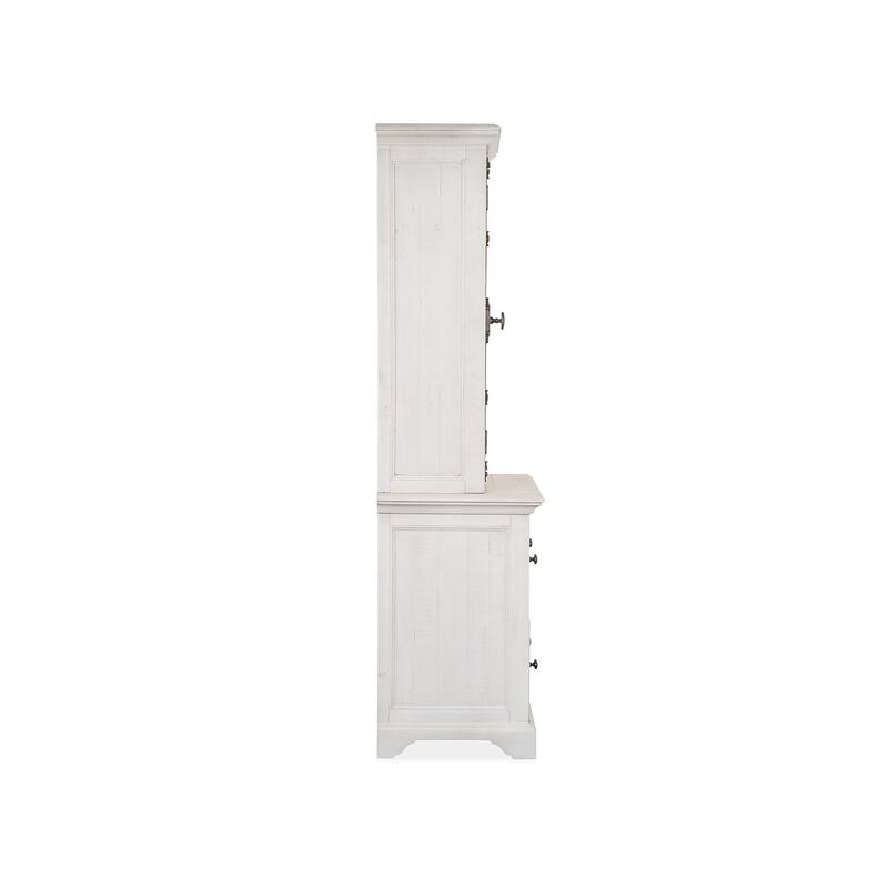 Magnussen Home Bronwyn Alabaster Lateral File With Hutch