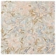 preview thumbnail 2 of 3, SAFAVIEH Handmade Jardin Viveca Floral Wool Rug 6' Square - Grey/Blue - Square