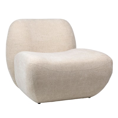 Marcus Polyester Upholstered Occasional Chair, Cream