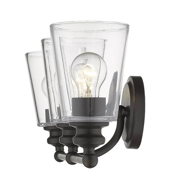 Modern Clear Glass Shade Wall Sconce with Swing Arm for Home Lighting