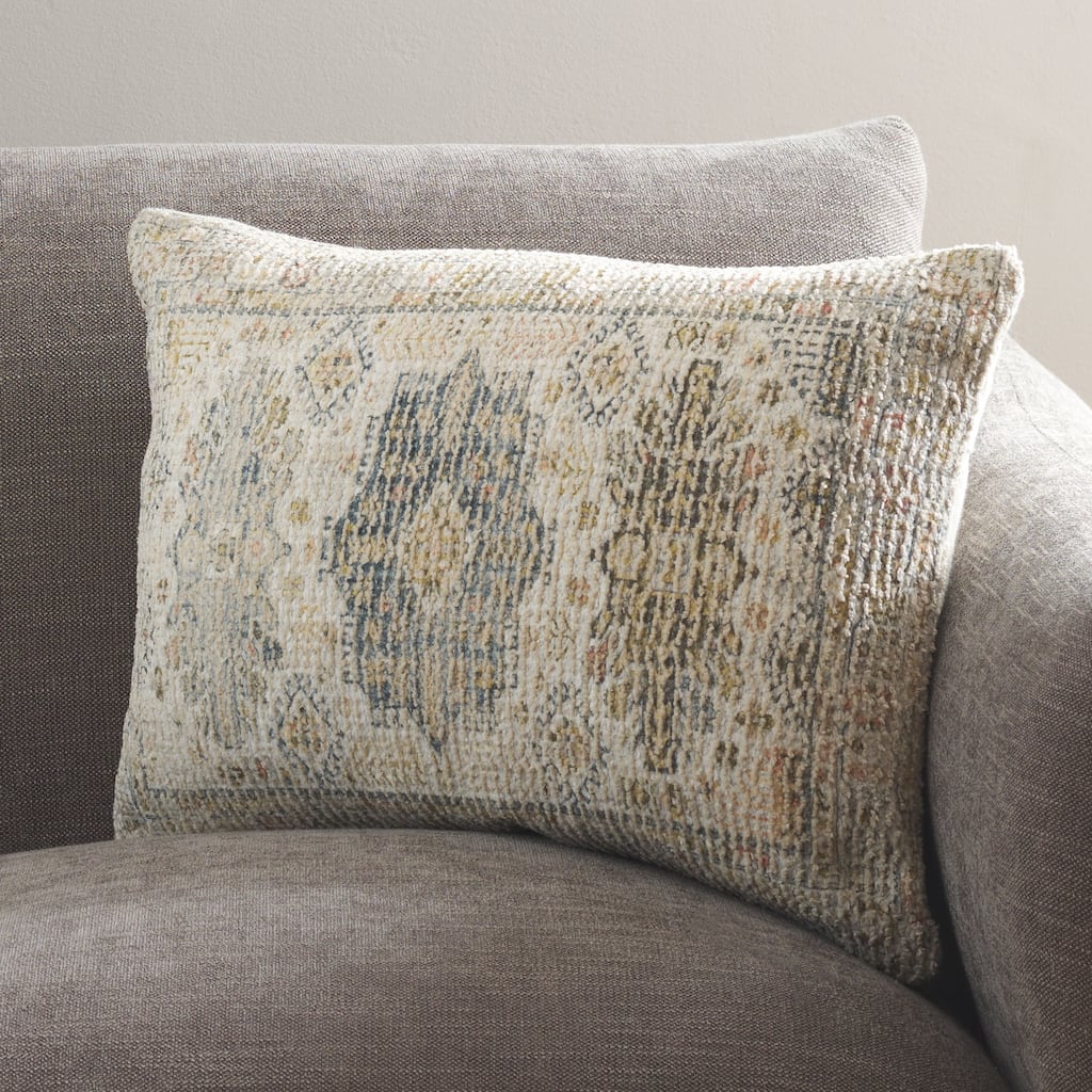 SAFAVIEH Home Imma 16 x 22-inch Gold Lumbar Pillow