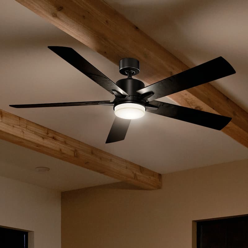Kichler 330060 Lucian 60" 5 Blade Indoor LED Ceiling Fan with Wall