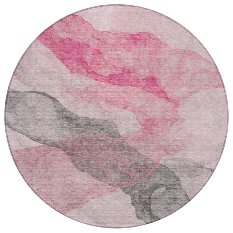 HomeRoots Abstract Transitional Rectangle Outdoor Rug