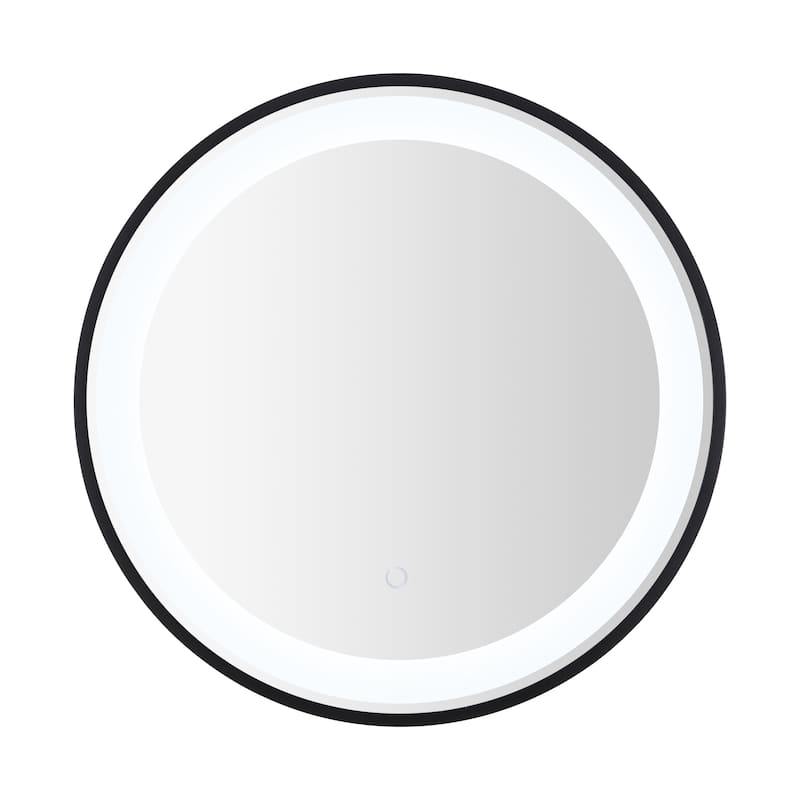 SAFAVIEH Home Blakewell 24" LED Vanity Mirror - Black / Silver