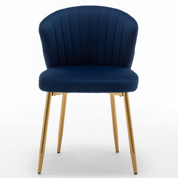 Modern Velvet Accent Chair with Channel-Tufted Design Comfortable and Trendy Armless Seat